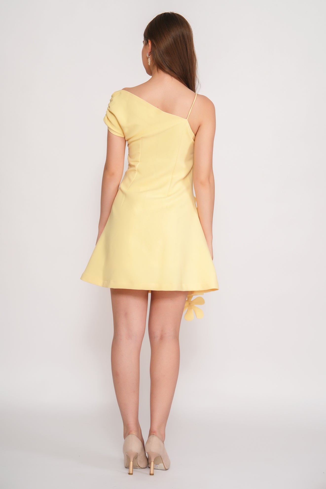 Petaline lemon dress