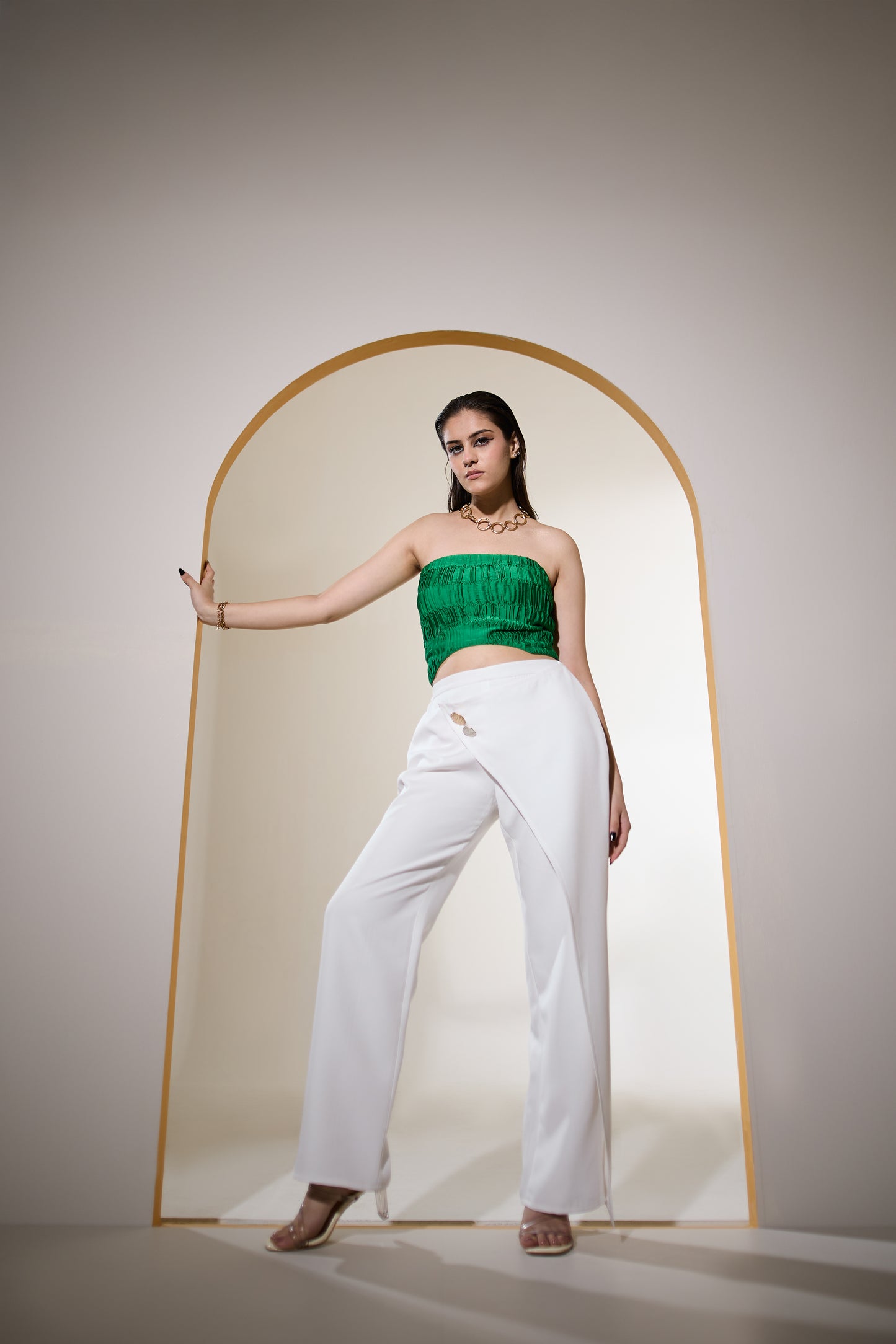 Sculpted Drape Pants