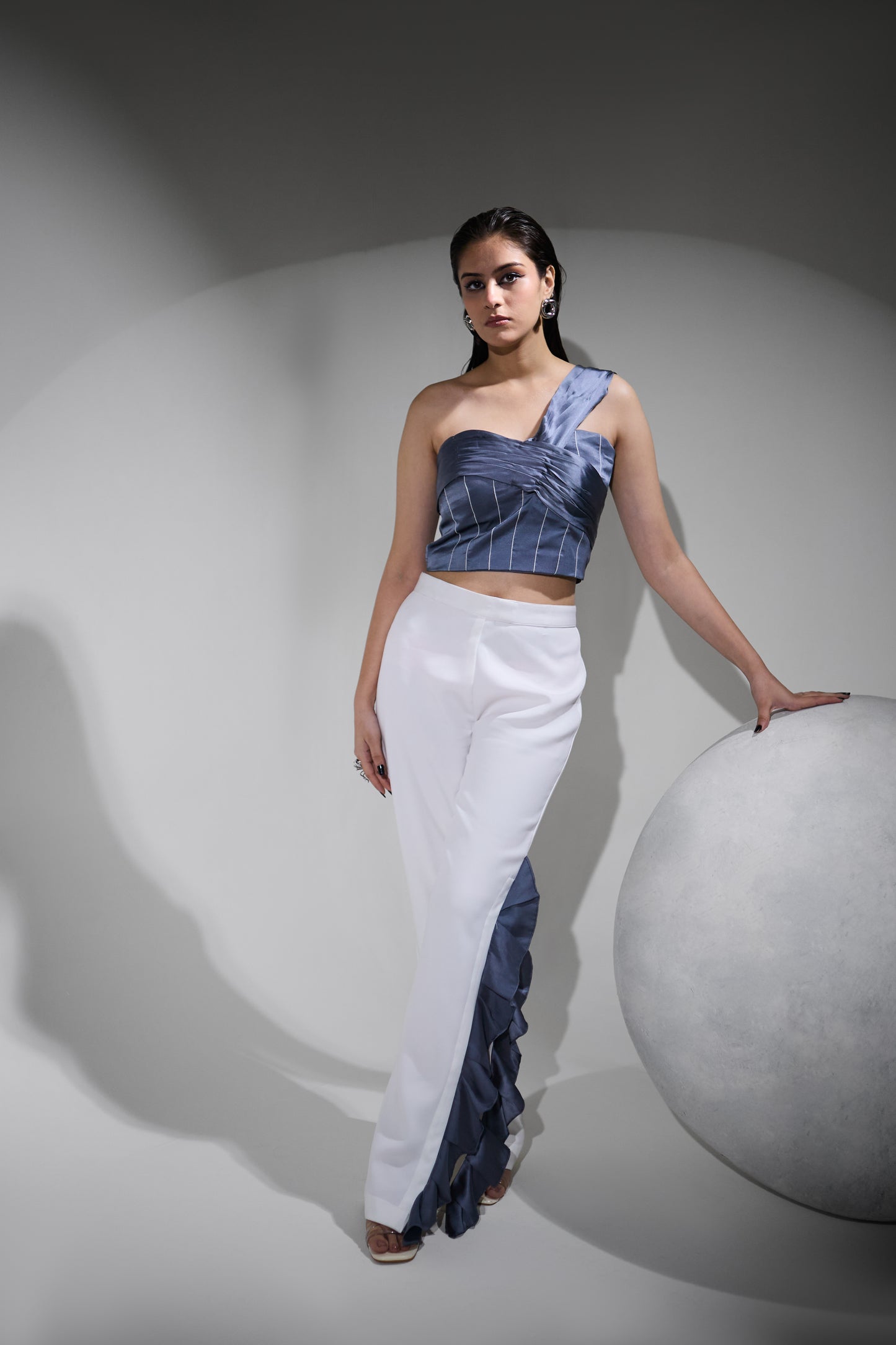 Midnight Pleated Bustier