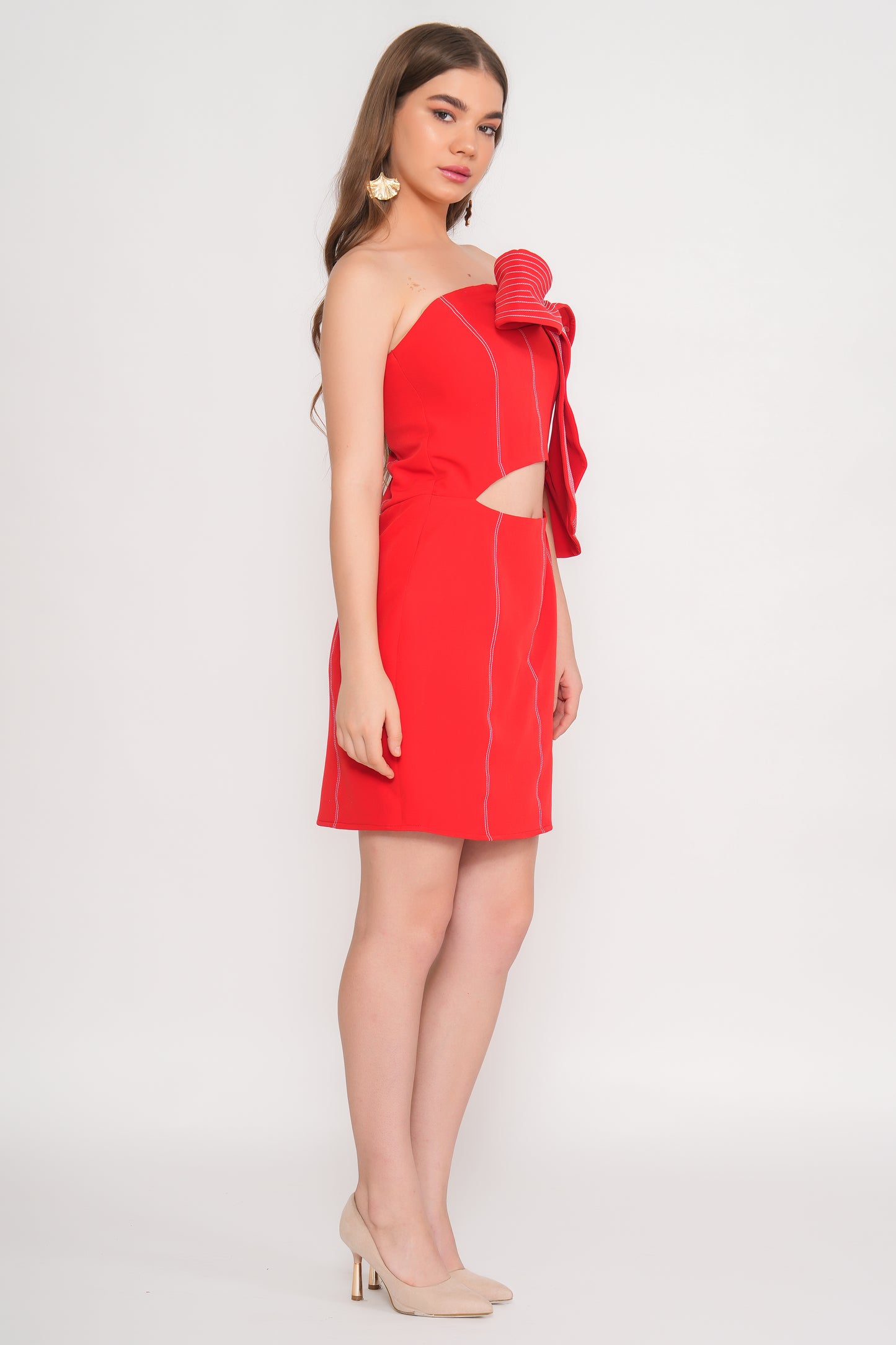 Red Rouban rouge dress